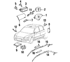 1c0-909-605-f-01e Volkswagen Genuine Oem Control Module