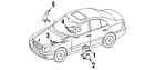 203-821-92-51 Genuine Oem Hood Switch