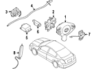 25554-9da0a Nissan Genuine Oem Clockspring