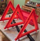 3-pack Deflect-o Reflective Triangle Kit With Storage Box Visibility Warning Road Safety