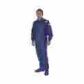 4525medbu G-force Racing Driving Suit One-piece Multiple Layer Pyrovatex Med Blue Top Black 872524006352