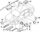 4g0953568a Audi Genuine Oem Clockspring