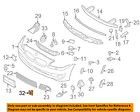 51112208723 Bmw Oem Xdrive Front Bumper Grille Sensor Mount Kit