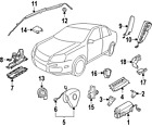5k0-959-351 Volkswagen 5k0959351 Genuine Oem Side