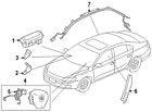 5k0-959-659-a Volkswagen 5k0959659a Genuine Oem