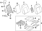 64120fj050 Subaru Genuine Oem Seat Cushion Pad 64120fj050 Subaru Genuine Oem Seat Cushion Pad