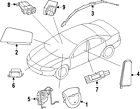 68056162-aa Chrysler Genuine Oem Ft Impact Sensor