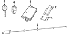 68071978-aa Chrysler Genuine Oem Antenna