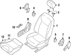 87311-3sa0a Nissan 873113sa0a Genuine Oem
