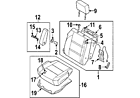 87650-zr00a Nissan Genuine Oem Seat Back Assy