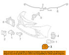 8934806220b1 Toyota Oem Camry Front Sensor Retainer Left