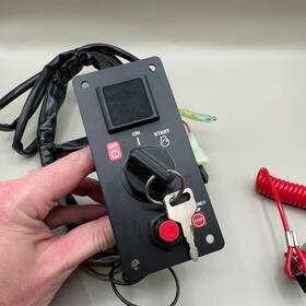 06323 Acouto Zz5 764 Outboard Ignition Key Switch Panel Single Engine On-off-start With Keys