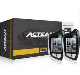 Acteam 631384666379 2 Way Lcd Car Alarm System Security With Remote Start Dc12v