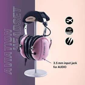 Af20-20fp Airvoice Aviation Headset For Pilots With Mono Sound And Passive Noise Cancel New