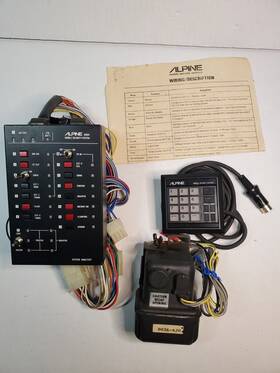 8304 Alpine Vintage Mobile Security System Possibly Porsche 911 Targa Unteste