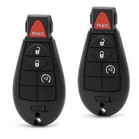 Rep-46chip-gq4-53t Amicarep Keyless Entry Remote Key Fob Replacement For 20132018 Dodge Ram 1500 2500 3500