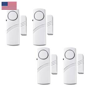 Anglepingping B0fpm2hpv9 4 Pack Door Window Alarmhome Magnetic Sensor Security