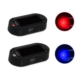 Anki Happigo 744581844454 Ankia 2pcs Solar Power Fake Car Alarm Led Light Simulated Dummy Warning Anti
