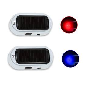 Anki Happigo 744581844461 Ankia 2pcs Solar Power Fake Car Alarm Led Light Simulated Dummy Warning Anti