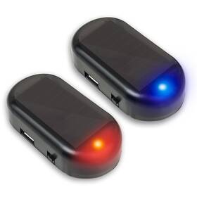 Anki Happigo 744581896057 2pcs Car Solar Power Simulated Dummy Alarm Device Anti-theft Led