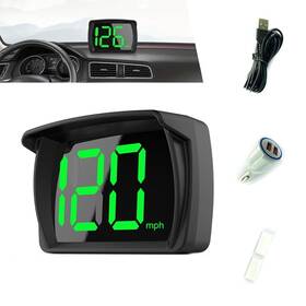 Any25422 Anyhut Best Pc Speedometer Hud For Cars Trucks Motorcycles Usb Plug And Play Digital Mph
