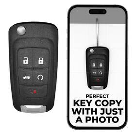Flp1 Arsomi Cut Remote Flip Key Fob Replacement Fits For Chevy Gmc Buick Cruz Equinox Mal