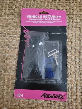 Audiovox 044476609039 Vintage New Nos Vehicle Security Ignition Cut-off Switch By 10 Amp Audiovox 044476609039 Vintage New Nos Vehicle Security Ignition Cut-off Switch By 10 Amp
