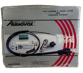 Aa-7006 Audiovox 12-9635 Vtg Auto Security By 6 Ft Flexible Hood Lock And Starter Cutout