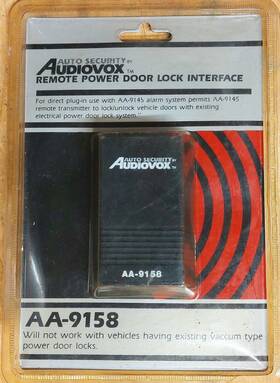 Aa-9158 Audiovox Remote Power Door Lock Interface Auto Unlock
