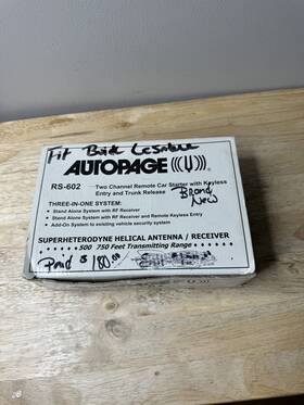 Rs-602 Auto Page Autopage New Open Box