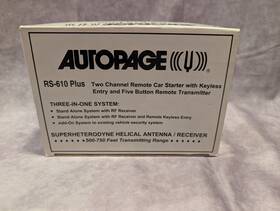 Auto Page Rs-610 Autopage Plus Remote Car Starter With 2 Keyless Entry Fobs