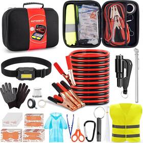 Autodeco 715748220718 Car Roadside Emergency Kit Portable Safety Kits For Emerge Autodeco 715748220718 Car Roadside Emergency Kit Portable Safety Kits For Emerge