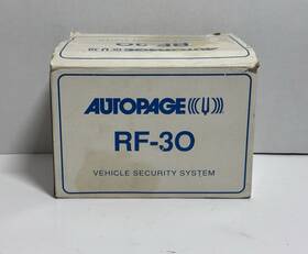 Rf-30 Autopage Vehicle Security System New In Box