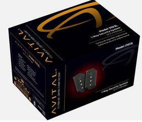 3103-l Avital 3103l 1-way Car Security Keyless Alarm System Two 3-button Remotes