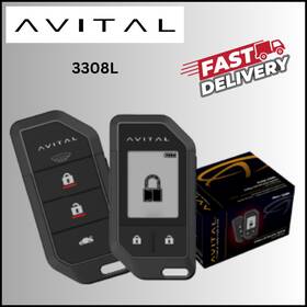 3103l Avital 3308l / 2-way Lcd Scurity System Car Alarm With 2 Remotes New