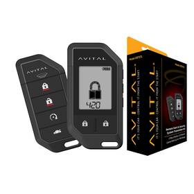D9757l Avital Two 2-way 5-button Lcd Remotes And One 1-way Remote With