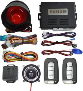 Banvie 313046811807 Car Alarm System With Remote Start And Smart Push Button Starter