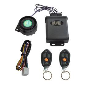 Banvie 721047023417 Motorcycle Security Alarm System With Remote Start Stop Engine Super Waterpr