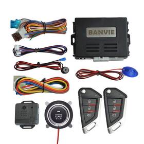 Banvie 727523075345 Car Keyless Entry Security Alarm System With Remote Engine Start And Push To