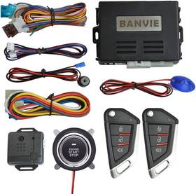 Banvie 744110678291 Car Keyless Entry Security Alarm System With Remote Engine Start And Push Banvie 744110678291 Car Keyless Entry Security Alarm System With Remote Engine Start And Push