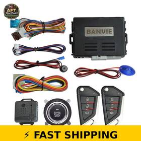 Banvie 806-df-ns Car Keyless Entry Alarm System - Remote Start And Push Button