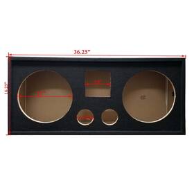 Brch12 Bass Rockers Speaker Enclosure Carpeted Mdf Fit 12 Inch Midrange/woofers 5.5 3.4 Tweeters/horn