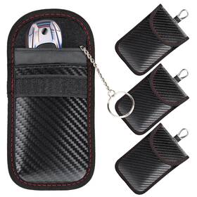 Bfxm-cfb-4s Bfxm 4 Pcs Faraday Bag For Car Keys Rfid Signal 4pcs S 5.21 3.35 In