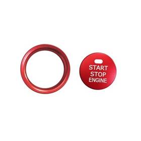 Bq22685 Bilisin Aluminum Engine Push Start Button Cover Trim Compatible With Mazda-red