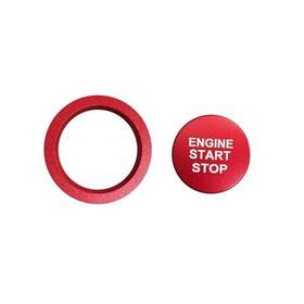 Bq22691 Bilisin Aluminum Engine Push Start Button Cover Trim Compatible With Tacoma-red