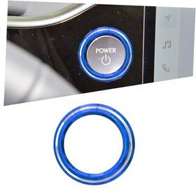 Bq22698 Bilisin Aluminum Engine Push Start Button Cover Trim Compatible With Lexus-blue