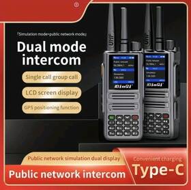 Bq-889 Binqi 2 Pack Dual Mode 4g Global Poc Analog Radio Long Range With Sim Cards