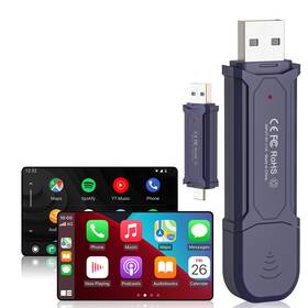Binzet 797422604434 Wireless Carplay Adapter For Iphone/android 2025 Upgraded Convert Wired To W