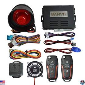 B08ctbkg1l Brand Banvie Car Keyless Entry Alarm System Remote Engine Start Push To Kit 3pcs