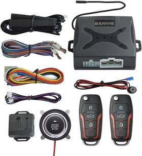 Branded 313108937964 Car Alarm System Push To Start Ignition Kit Pke Passive Keyless Entry
